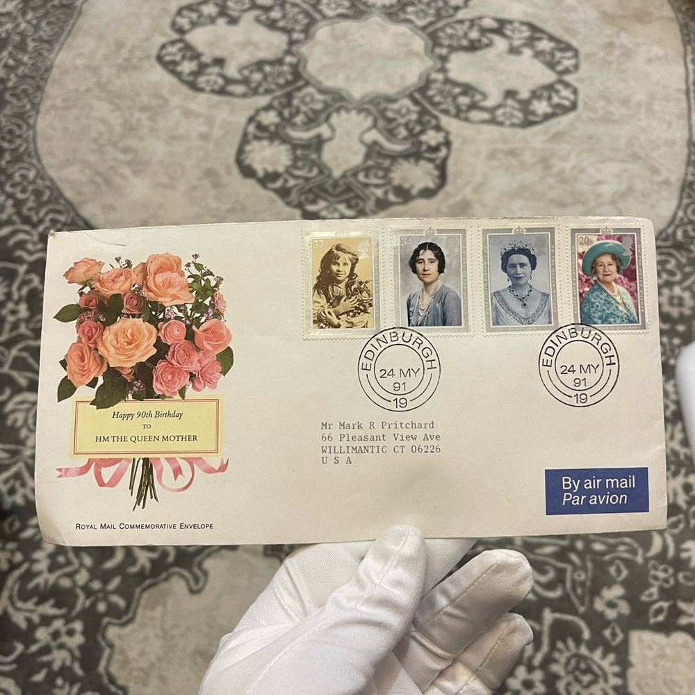 1991 Great Britain-Queen Mother's 90th Birthday-Royal Mail Commemorative Cover